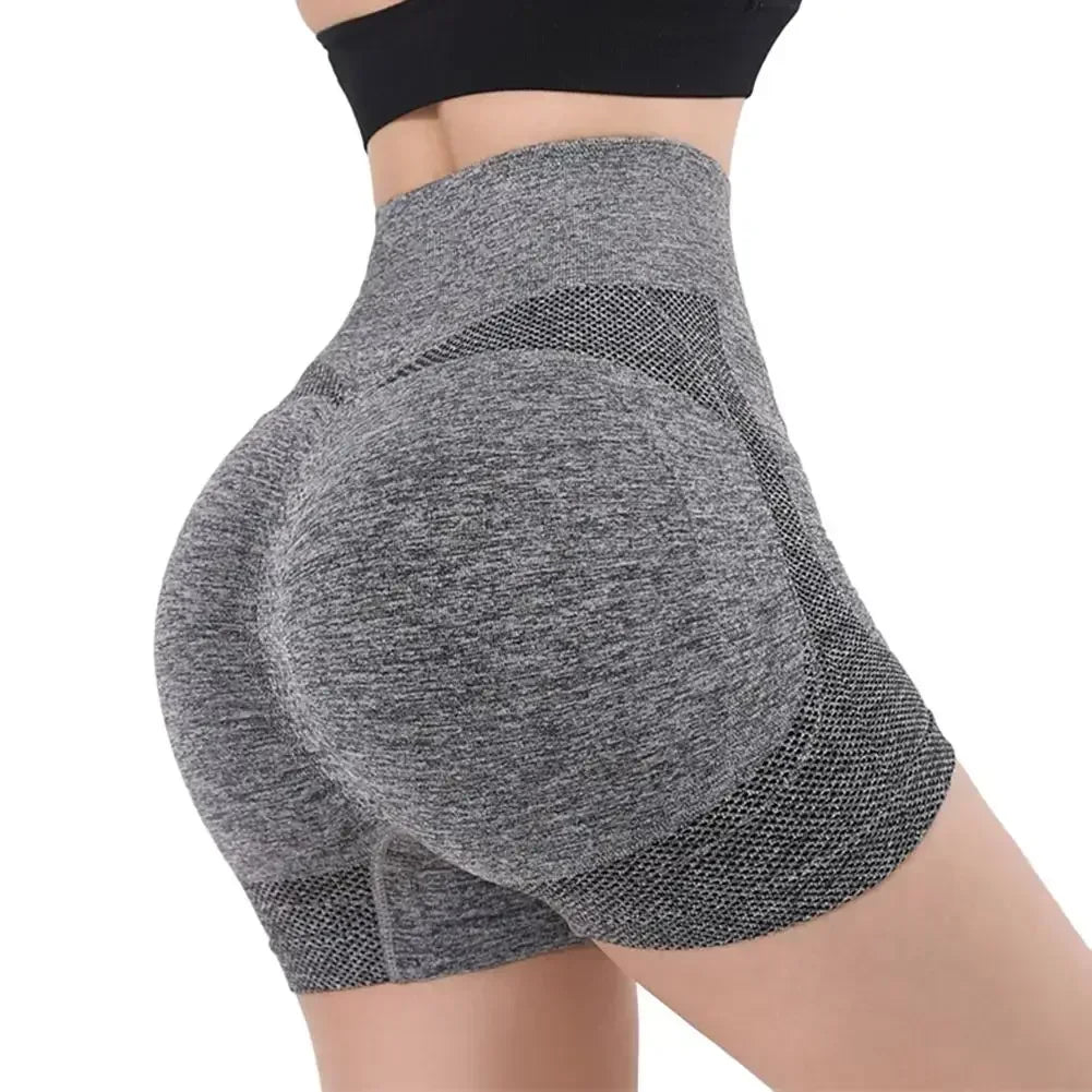 Women Yoga Shorts High Waist Workout Fitness Sports Lift Butt Short Pants Breathable Casual Sportswear Tight