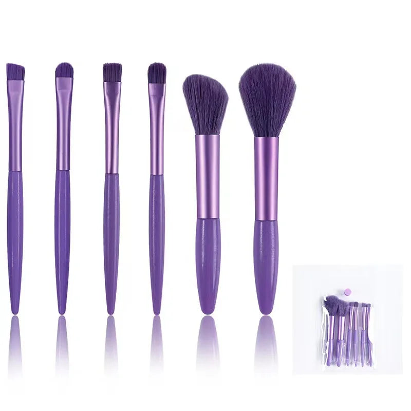 20/10/8/6Pcs Makeup Brushes Set Professional Plastic Handle Soft Synthetic Hair Powder Foundation Eyeshadow Brush Make Up Tools