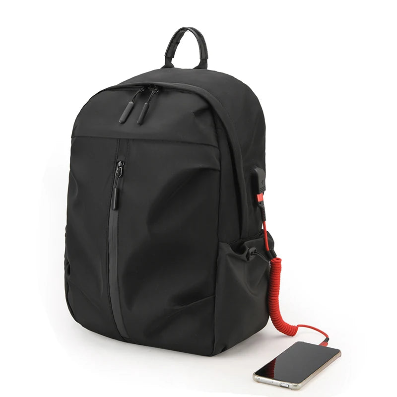 Boys' school backpack, university backpack, waterproof and lightweight black backpack, casual day bag, boys' and girls' backpack