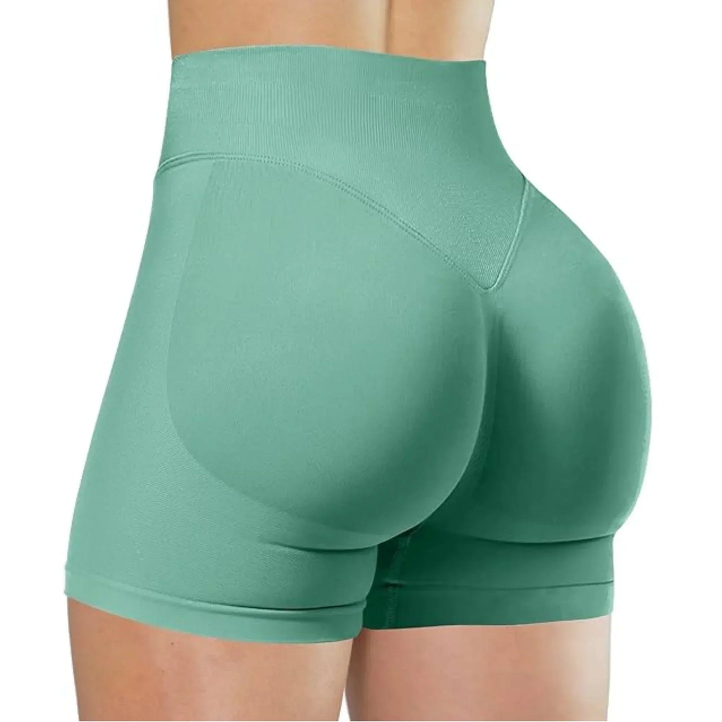 Gym Women's Summer Yoga Shorts High Waist and Hip Lifting Tight and Sexy Solid Color Shorts Fitness Yoga Exercise Leggings