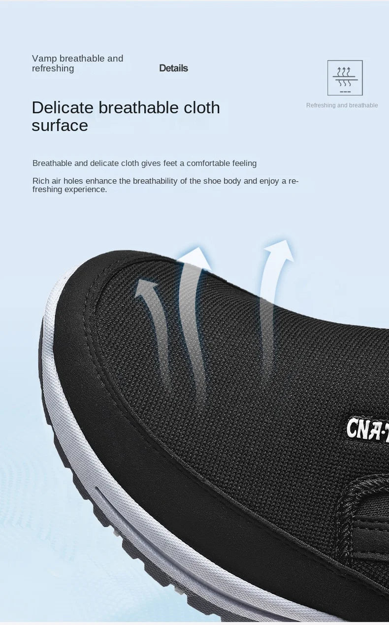 Men's Casual Loafers, Sneakers, Mesh Breathable Retro Driving Shoes, Slip-on Vulcanized Soft Soles, Non-slip Solid Color Shoes