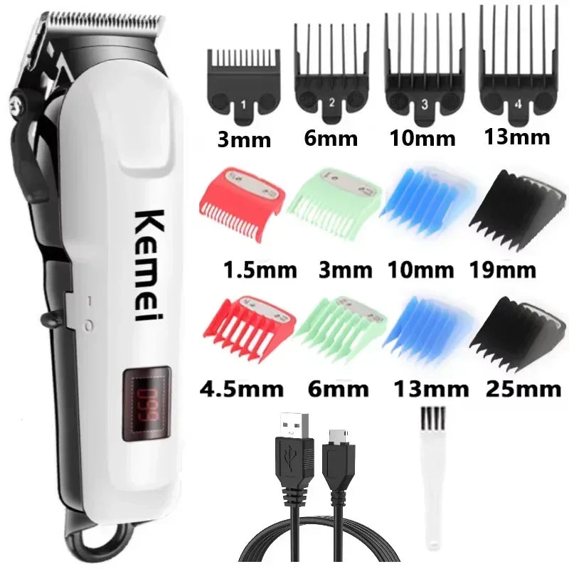 Kemei Hair Clipper Or Blade Hair Cut Maching Wireless Trimmer Men Professional Clipper Machine Rechargeable Hair Cut Barber 809A