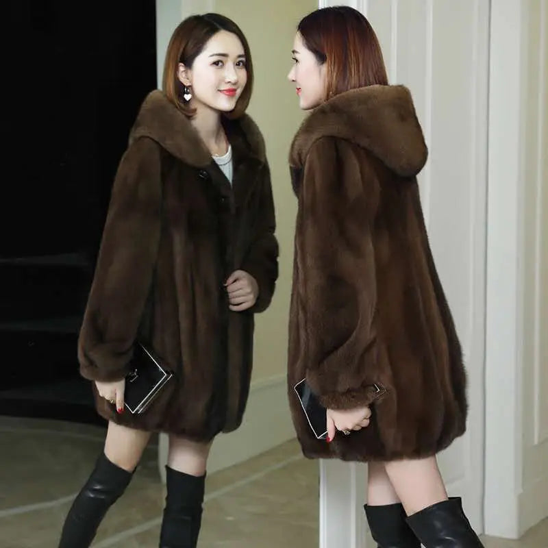 autumn winter women hoode coat