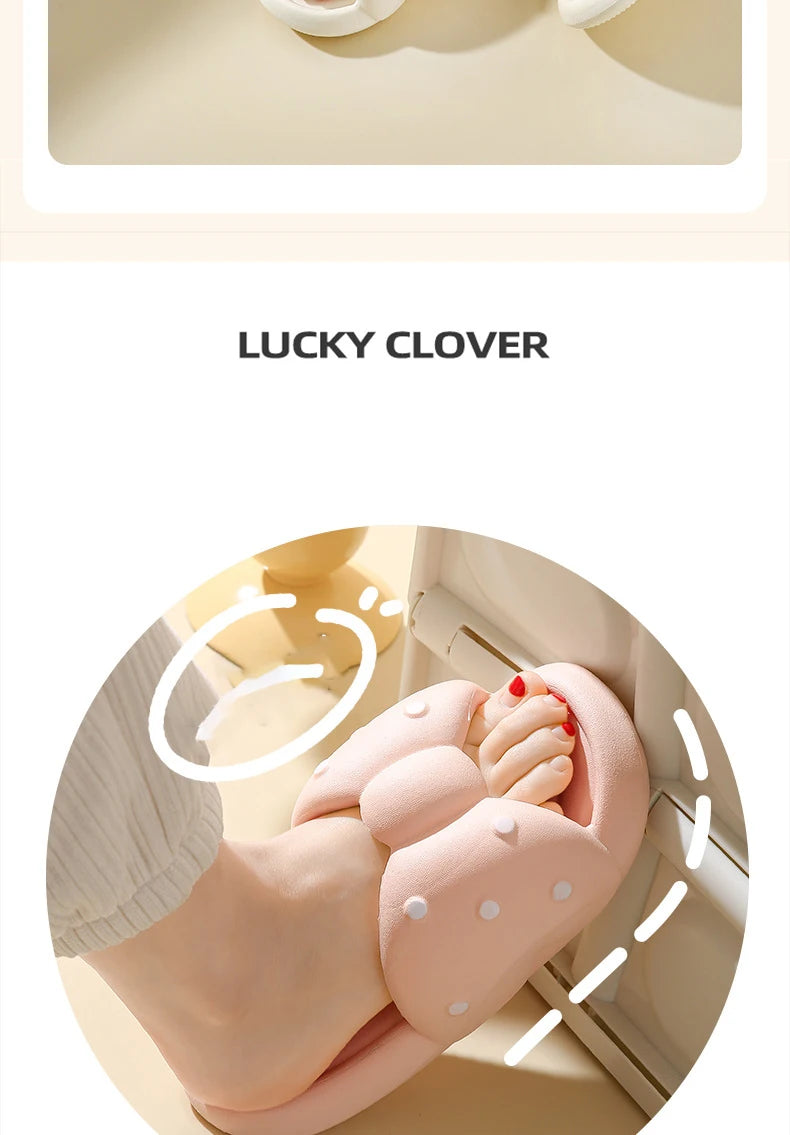 Summer Women's Slippers Kawaii Butterfly Polka Dot Platform Bathroom Anti Slip Cozy Slippers for Outdoor Wear Home Indoor Shoes