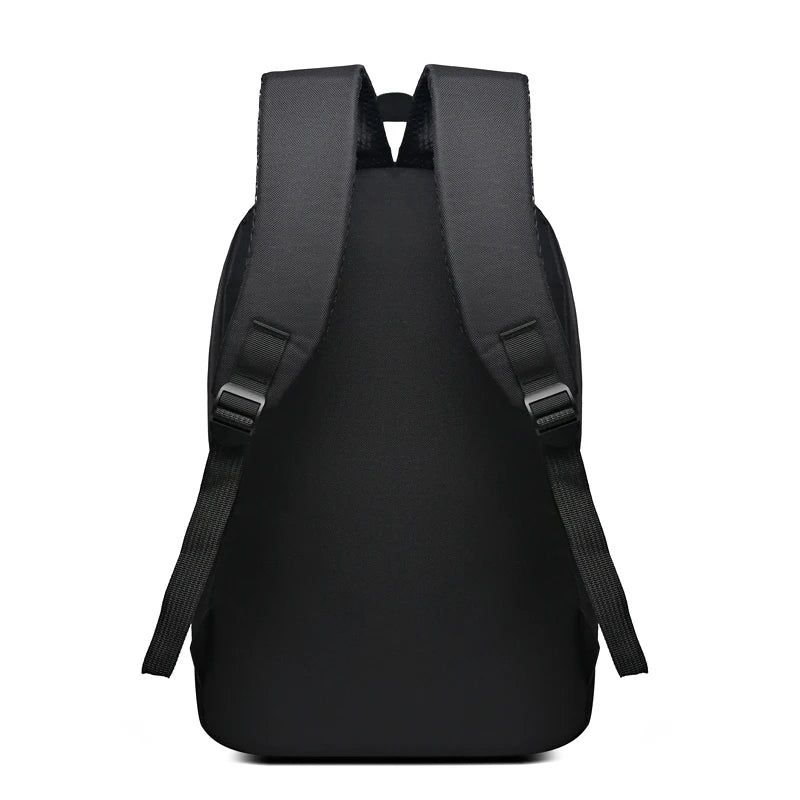Neutral style backpack for men and women, simple and elegant, large capacity, double shoulder, suitable for travel.