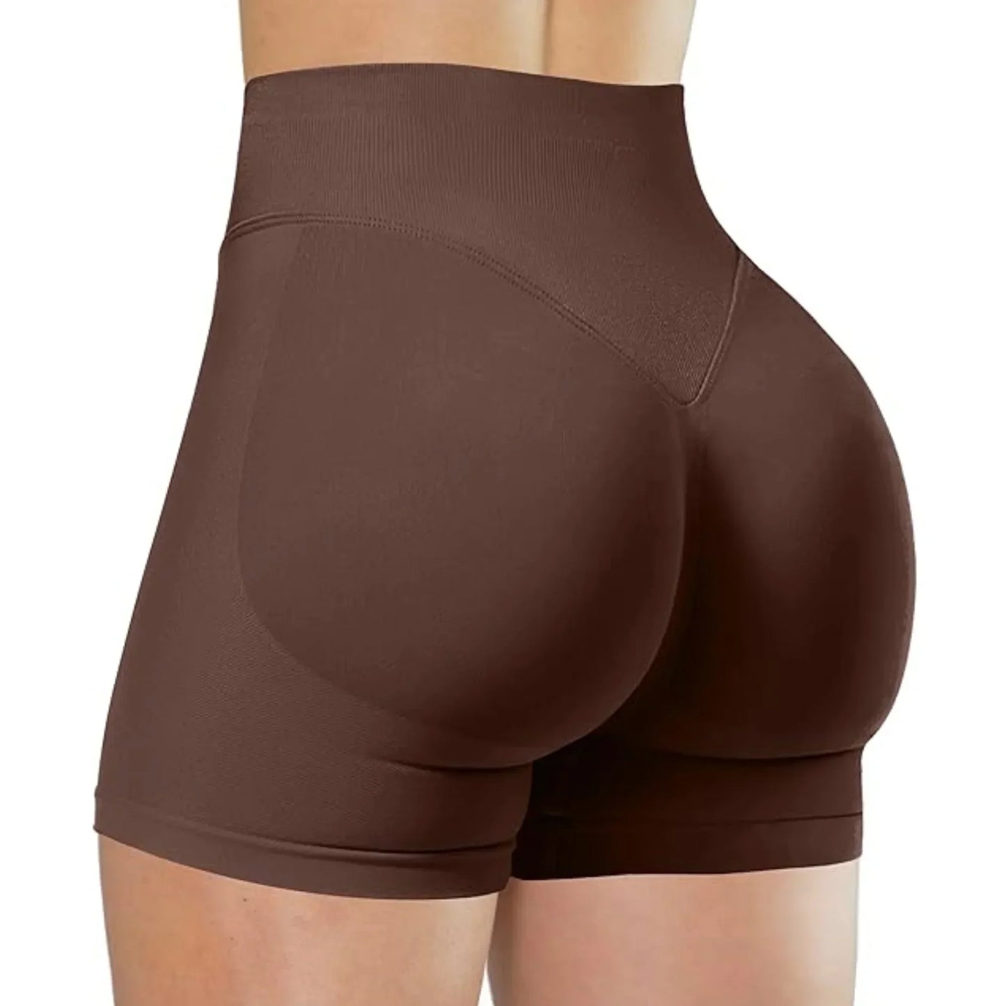 Gym Women's Summer Yoga Shorts High Waist and Hip Lifting Tight and Sexy Solid Color Shorts Fitness Yoga Exercise Leggings