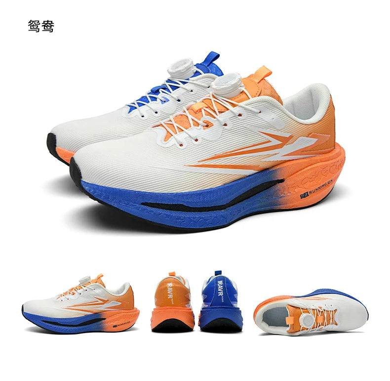 Running Sneakers Men Lightweight Breathable Wear-Resistant Carbon Plate Shoes Comfort Marathon Athletic Sports Shoes for Man