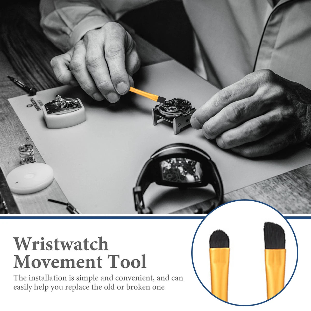 NEW 5PCS Watch Accessory Watch Cleaning Brush Set Wristwatch Movement Small Part Cleaning Soft Brushes Set tool for watchmaker