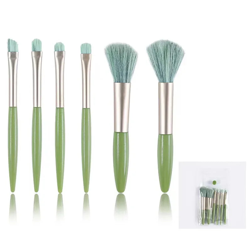 20/10/8/6Pcs Makeup Brushes Set Professional Plastic Handle Soft Synthetic Hair Powder Foundation Eyeshadow Brush Make Up Tools