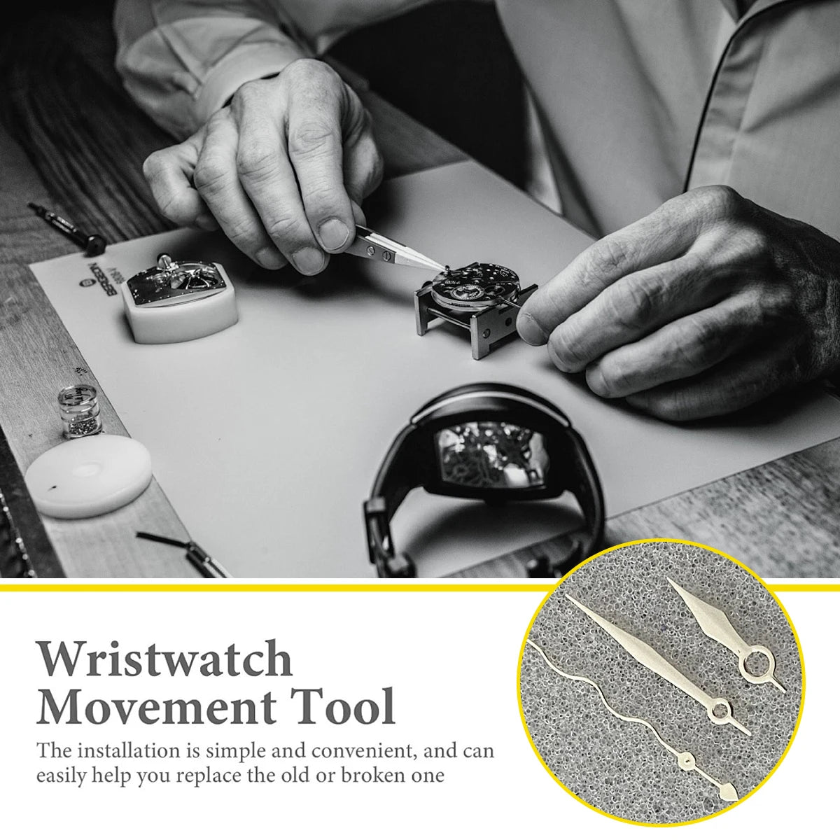 Watch Hands For NH35 NH36 Movement GS Luminous Hands Needle Silver Gold New Design Watch Accessories Hands Movement NH35/364R/7S