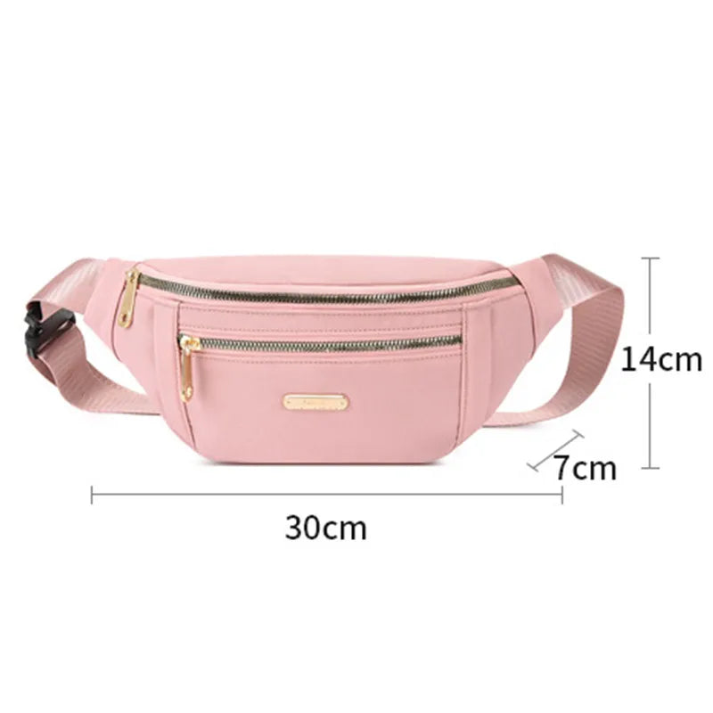 Women Waist Bags for Women Oxford Leisure Color Chest Bag Shoulder Crossbody Waist Bags Handbags Female Messenger Belt Bags