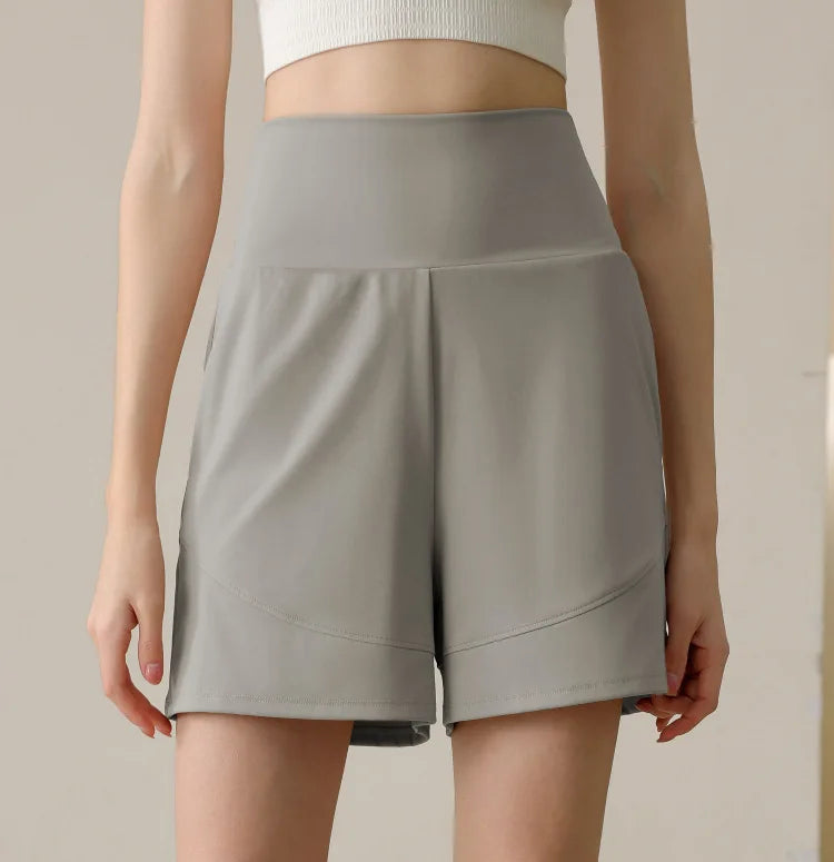 Women's Loose Fitting Slimming Nylon Sports Capris, Casual Fitness Training Pants, Running Pants, Cycling Short, Summer