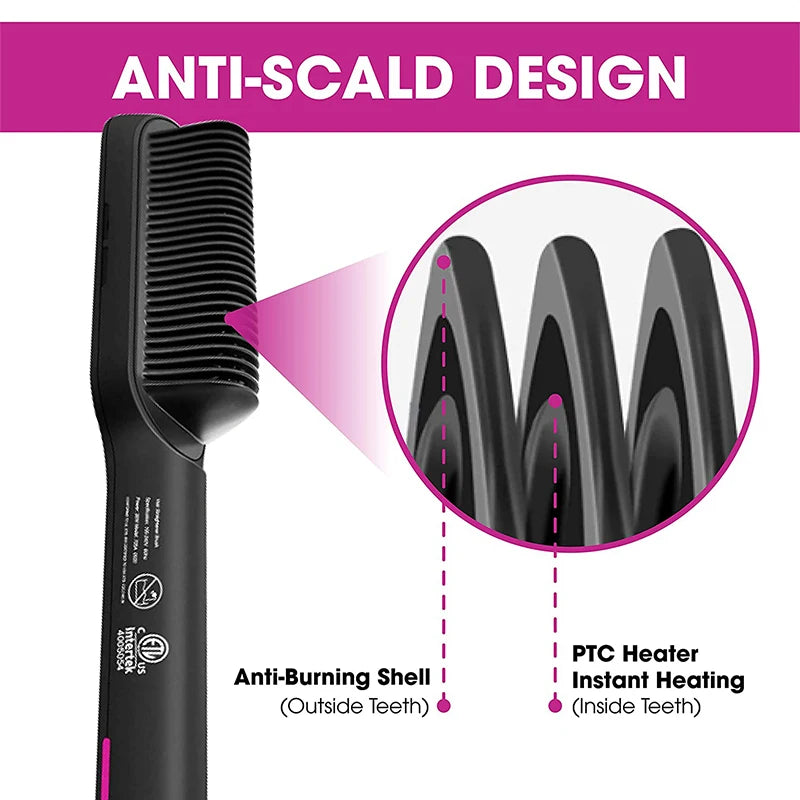 Electric Hair Brushes Straightening Brush Heating Comb  Curling Iron Hair Styling Tools Hair Straightener Brush