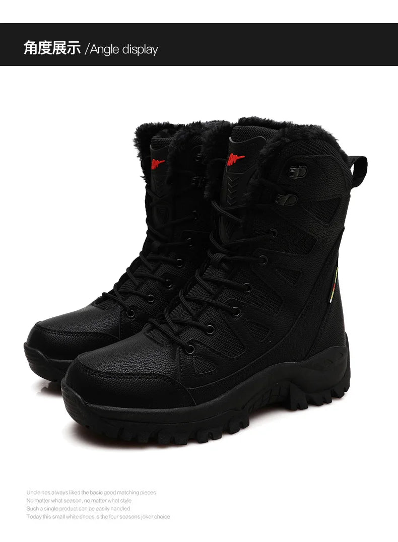 Men Tactical Boots Brand Climbing Shoes Waterproof Outdoor Ankle Male Breathable Women Motorcycle Casual Hiking Shoes Size Boot