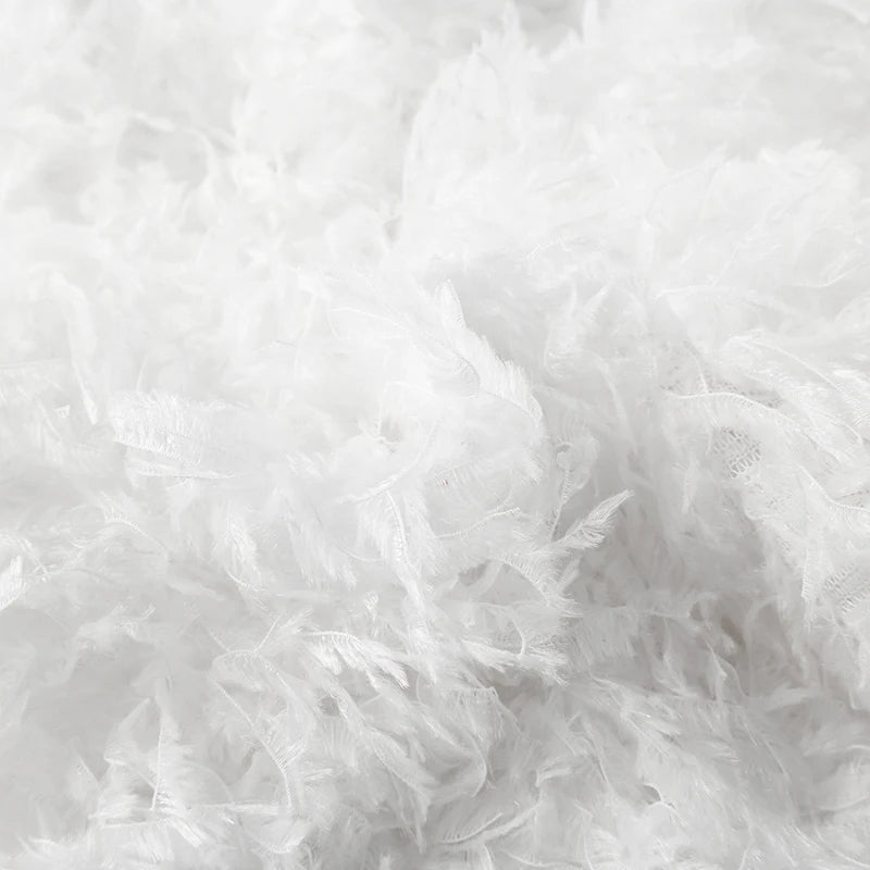 Faux Fur Solid Knitted Women’s Short Chic Y2K Skinny Simple Low Waist Autumn Winter Design Basic Pants