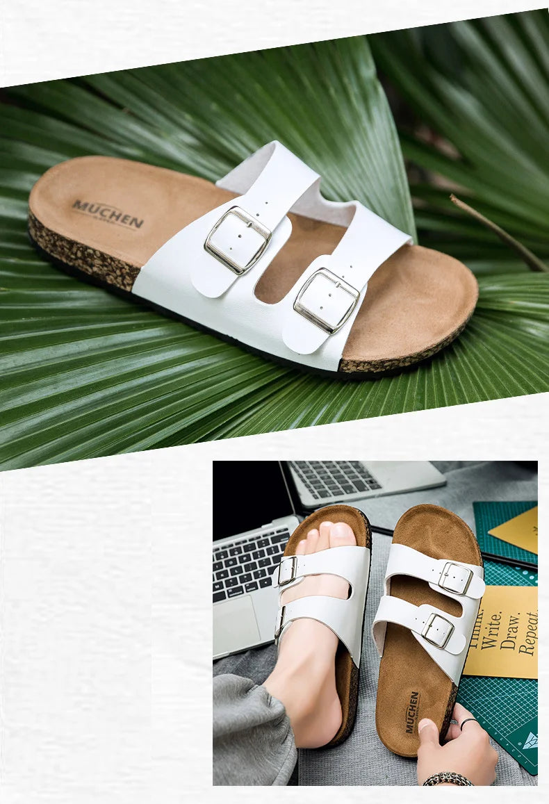 2025 new Birken slippers men's and women's classic cork flip-flops cross-border foreign trade couple out slippers