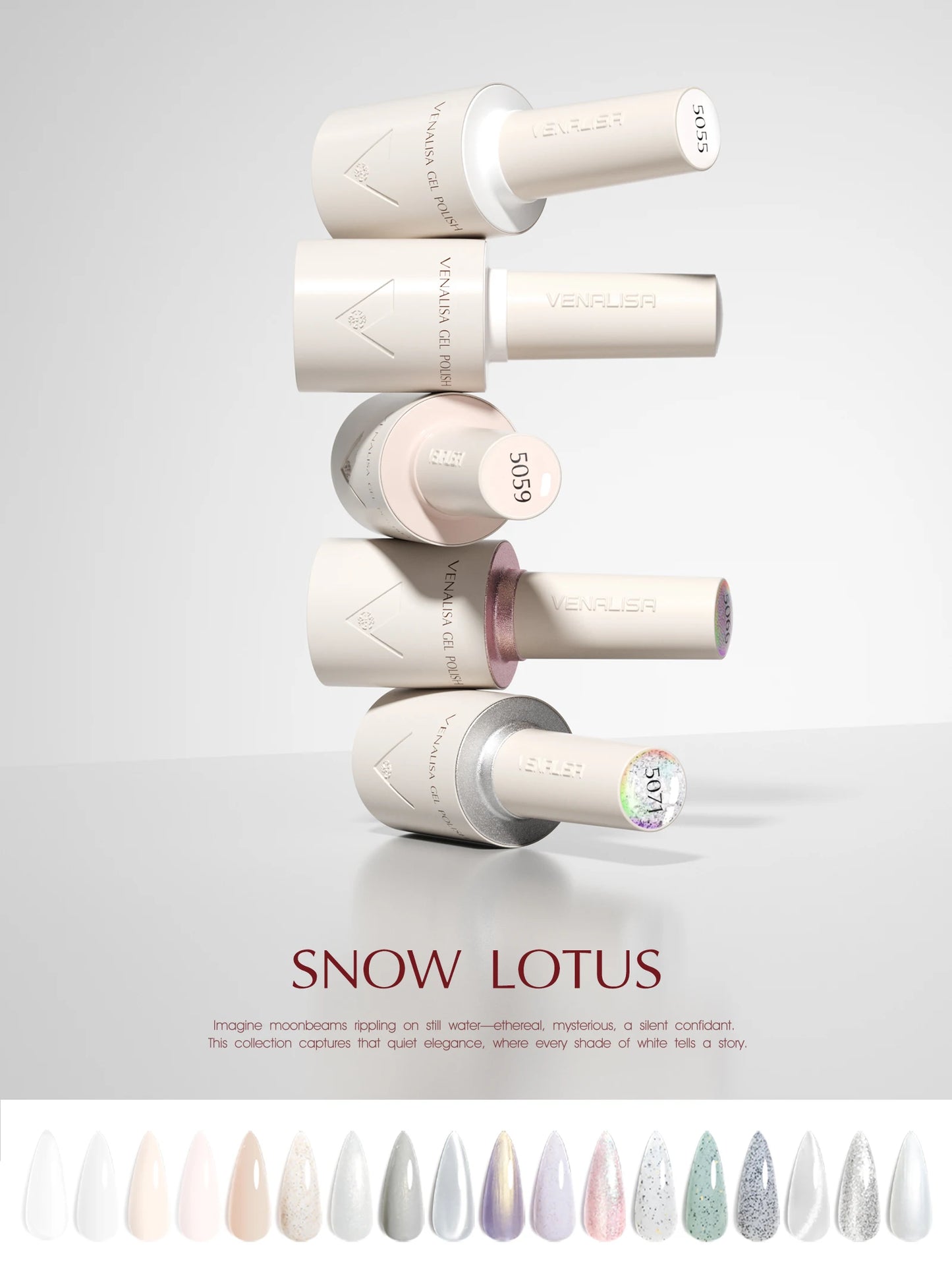 10ml Venalisa Nail Gel Polish Hema TPO Free Vegan Crystal Nude Pink Glitter Semi Permanent Soak Off UV LED Ultra Diamond Varnish