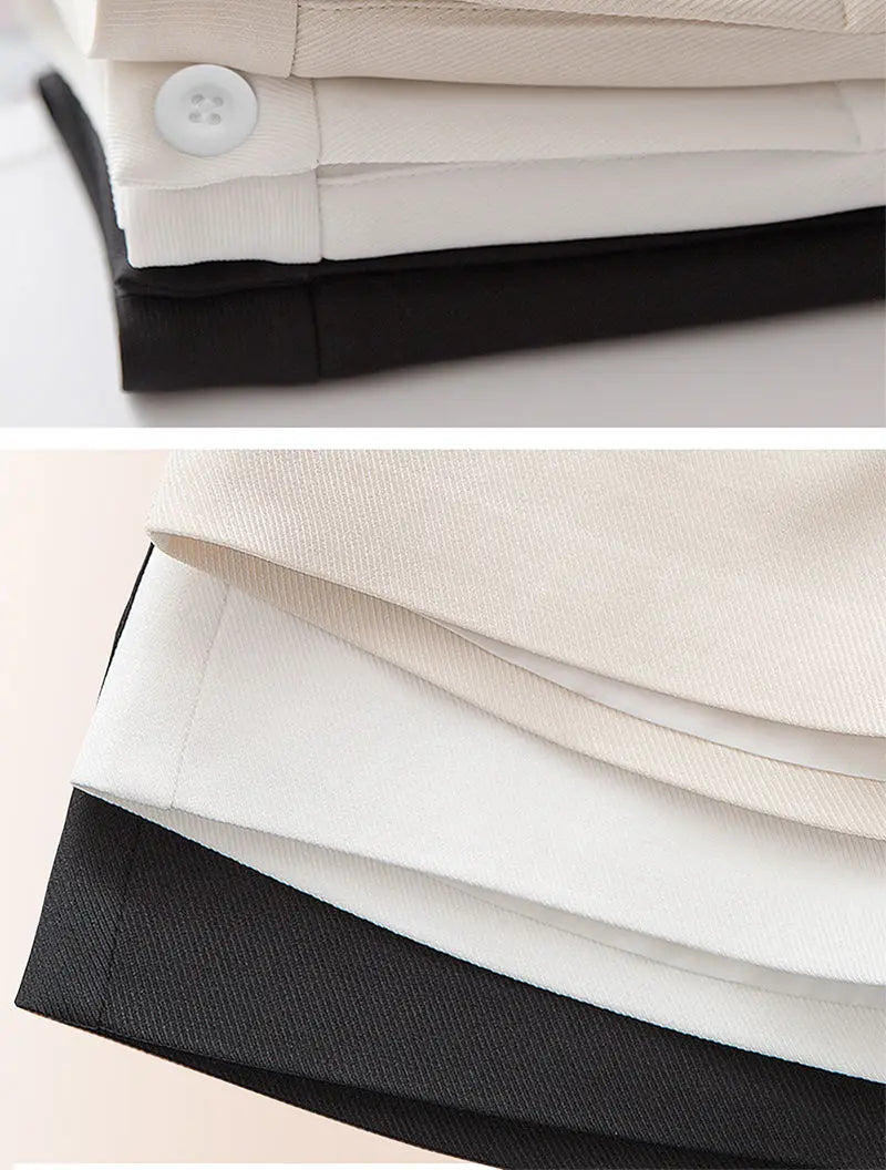 Koreon Fashion Women Suit Shorts Summer Streetwear Office Lady High Waist Solid All-match Loose New Casual Sports Short Pants