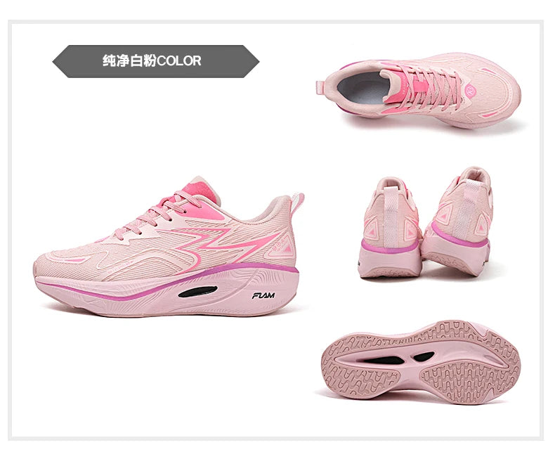 Running Sneakers Men Lightweight Breathable Wear-Resistant Carbon Plate Shoes Comfort Marathon Athletic Sports Shoes for Man