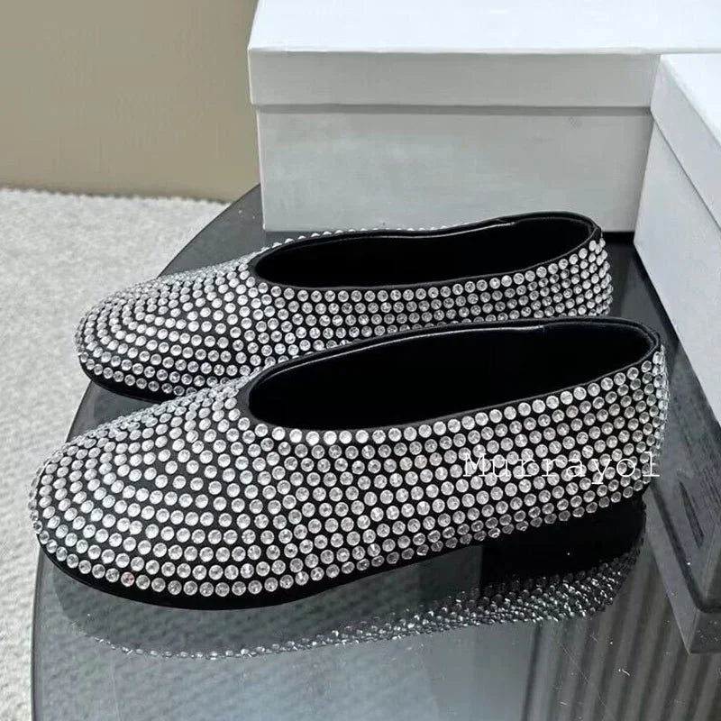 New Round Toe Mesh Breathable Mary Jane Shoes Women Solid Color Flat Shoes Summer Leisure Vacation Single Shoes Loafers