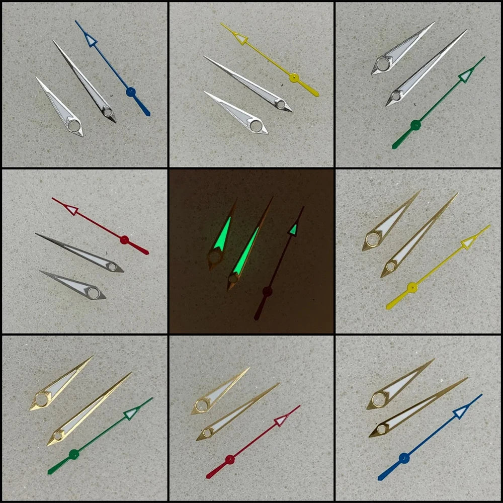 Watch Hands For NH35 NH36 Movement GS Luminous Hands Needle Silver Gold New Design Watch Accessories Hands Movement NH35/364R/7S