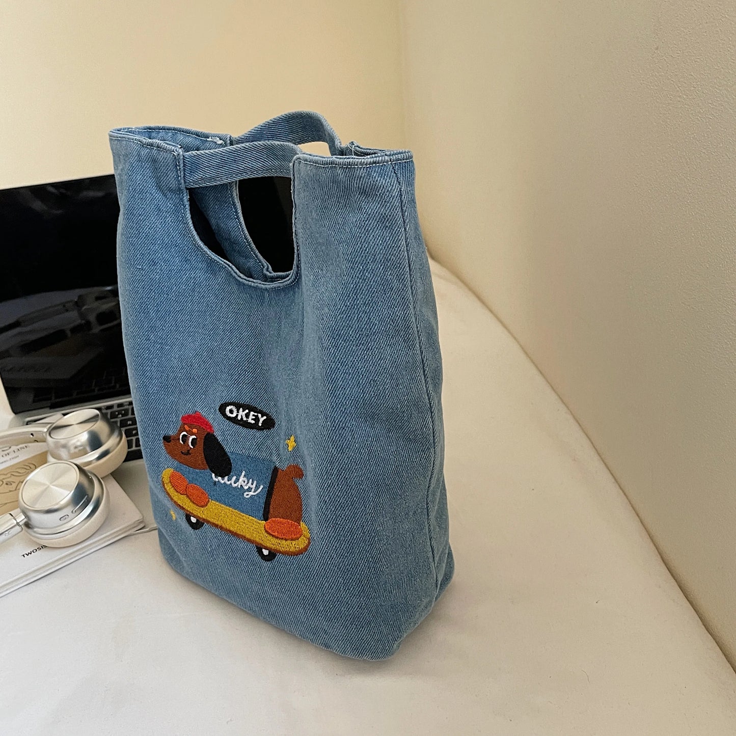 American Retro Japanese Style Tote Bag 2025 New Large Capacity Korean Commuting Portable Bucket Bag Relaxed Feeling Women's Bag