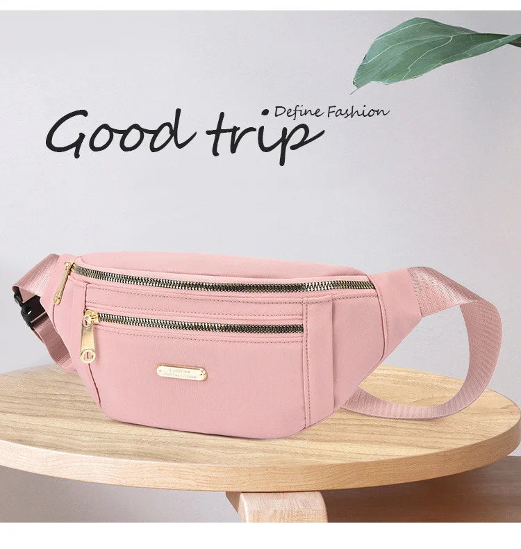 Women Waist Bags for Women Oxford Leisure Color Chest Bag Shoulder Crossbody Waist Bags Handbags Female Messenger Belt Bags
