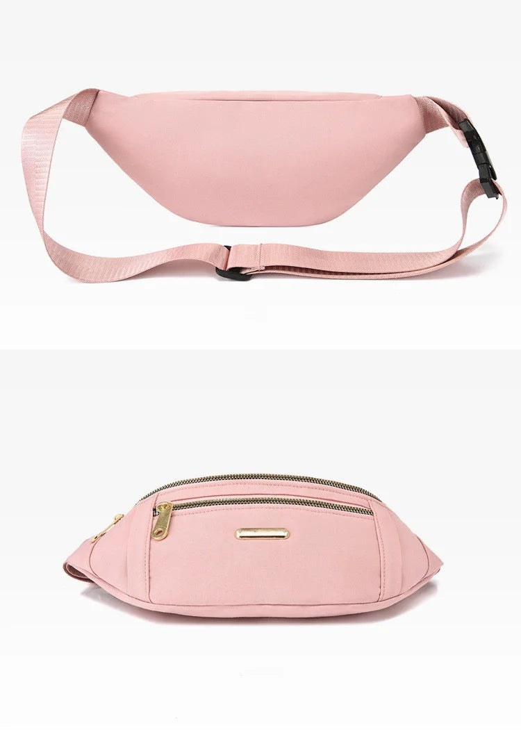 Women Waist Bags for Women Oxford Leisure Color Chest Bag Shoulder Crossbody Waist Bags Handbags Female Messenger Belt Bags