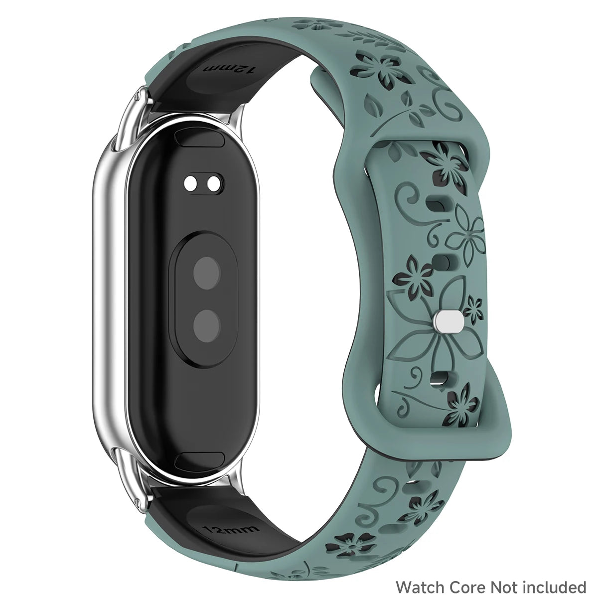 Women Silicone Flower 3D Engraved Bracelet for Xiaomi Band 9 NFC Smart Watch Breathable Watchband for Xiaomi Band 8 NFC strap