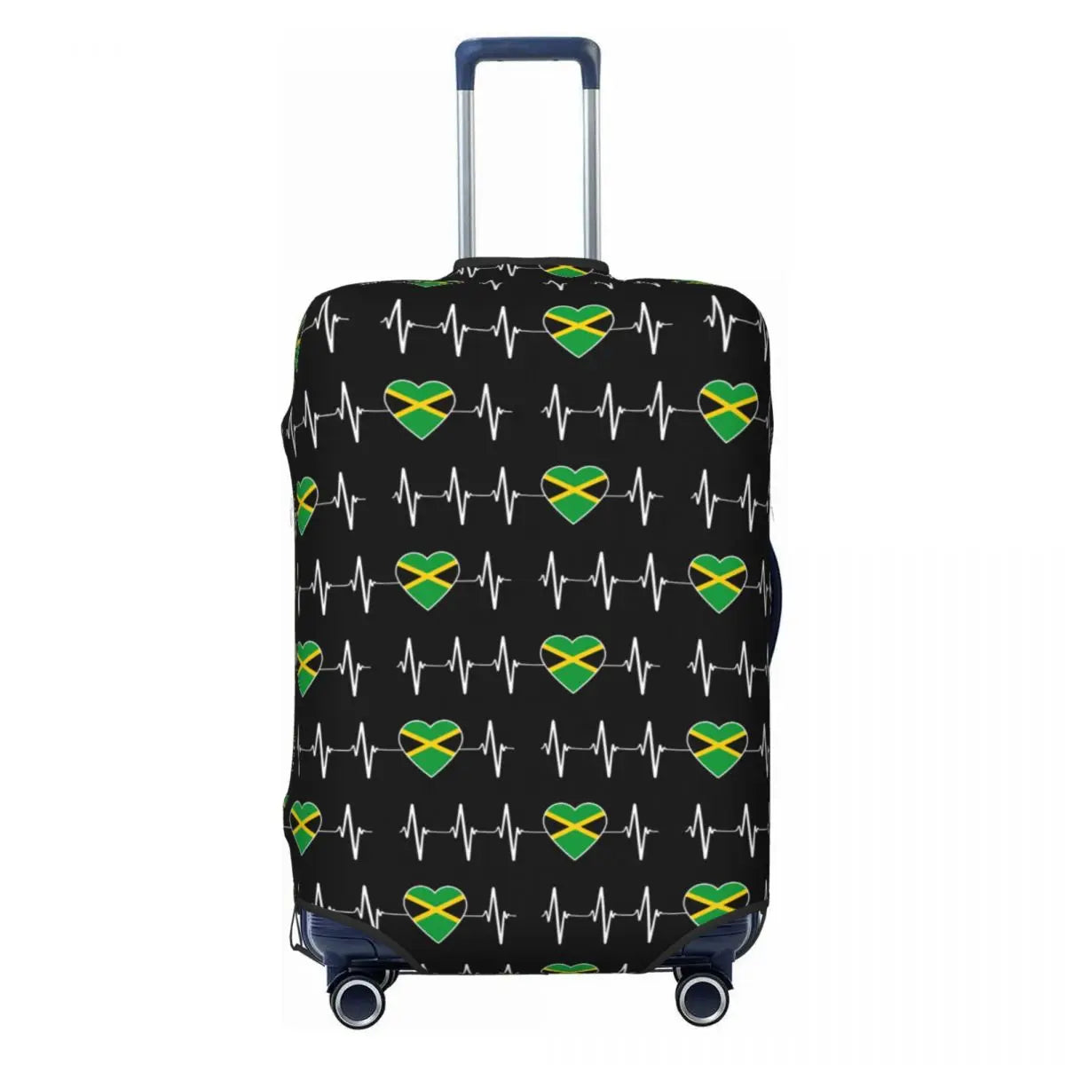 Custom Cute Jamaica Rasta Judah Lion Rastafari Flag Luggage Cover Protector Dust Proof Travel Suitcase Covers