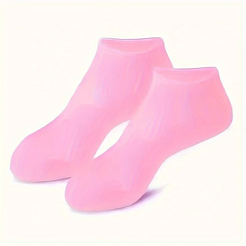 For Dry Cracked Feet Nourishing Skin Lubricating Foot Care Massage Socks Moisturizing Silicone Gel Socks A Pair