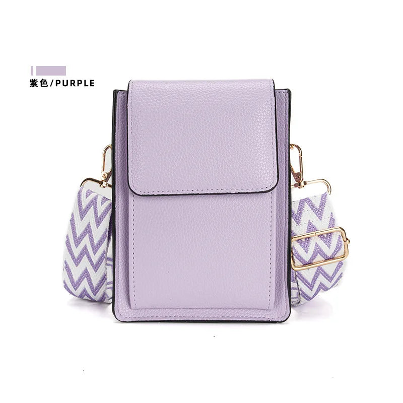 Multi-Card Slot Mobile Phone Bag Women's Niche Single Shoulder Thin Crossbody Bag Simple Multi-Functional Adjustable Shoulder Strap Large Capacity