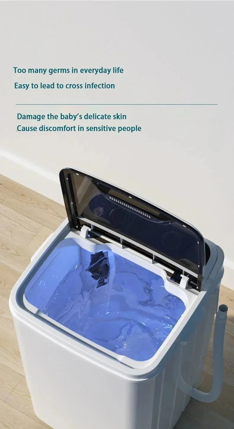 EU/UK/US 3 IN 1 Washing machine Semi-Auto household Small washing machine dormitory 7kg large capacity Washing & Shoe machine