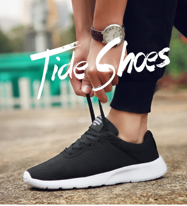 Spring New Men Casual Shoes Lace up Men Shoes Lightweight Comfortable Breathable Walking Sneakers Tenis Feminino Zapatos