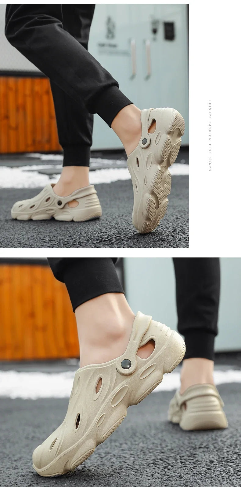 Summer Men Sandals Light EVA Men's Casual Shoes Hole Shoes Clogs Lovers Home Garden Outdoor Male Beach Flat Slippers Big Size 49