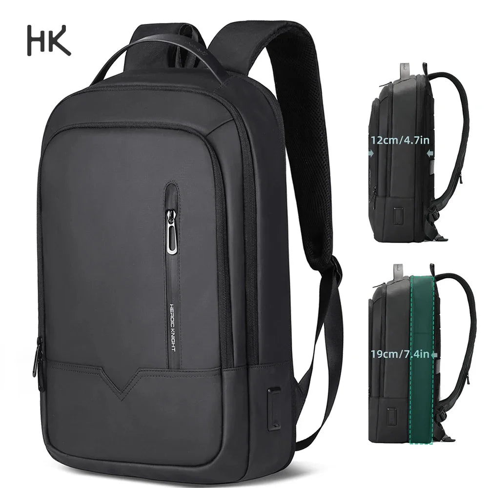 HK Expandable Men's Backpack Waterproof Travel Backpack Lightweight 15.6'' Laptop Bag With USB Port Fashion College School Bags