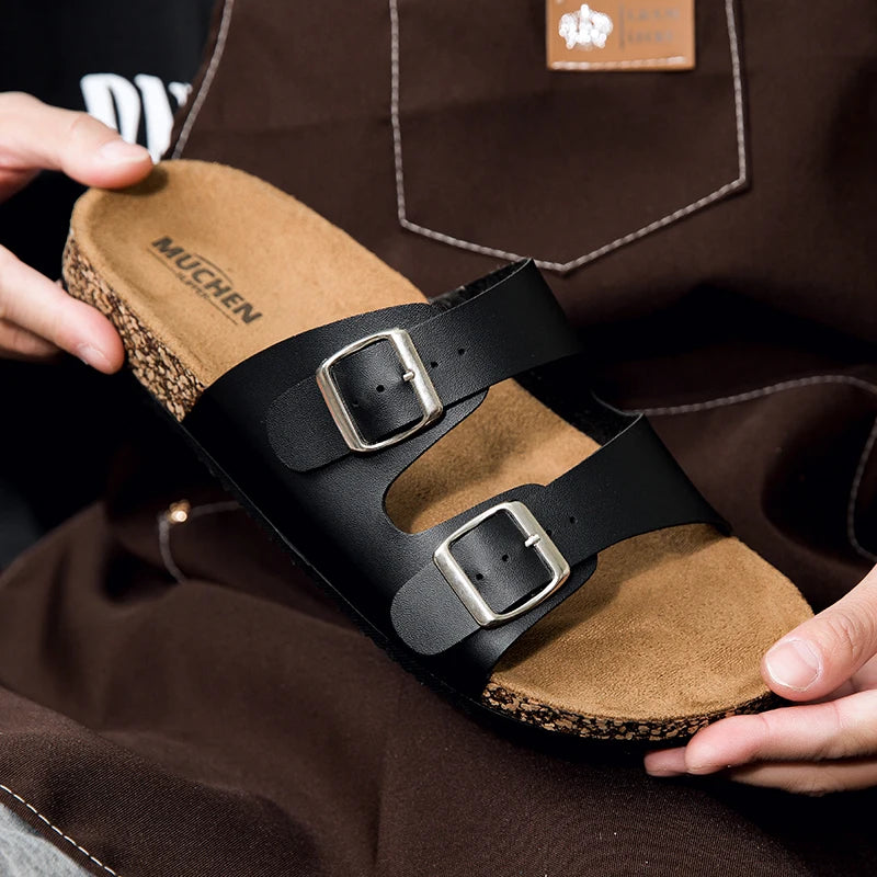 2025 new Birken slippers men's and women's classic cork flip-flops cross-border foreign trade couple out slippers