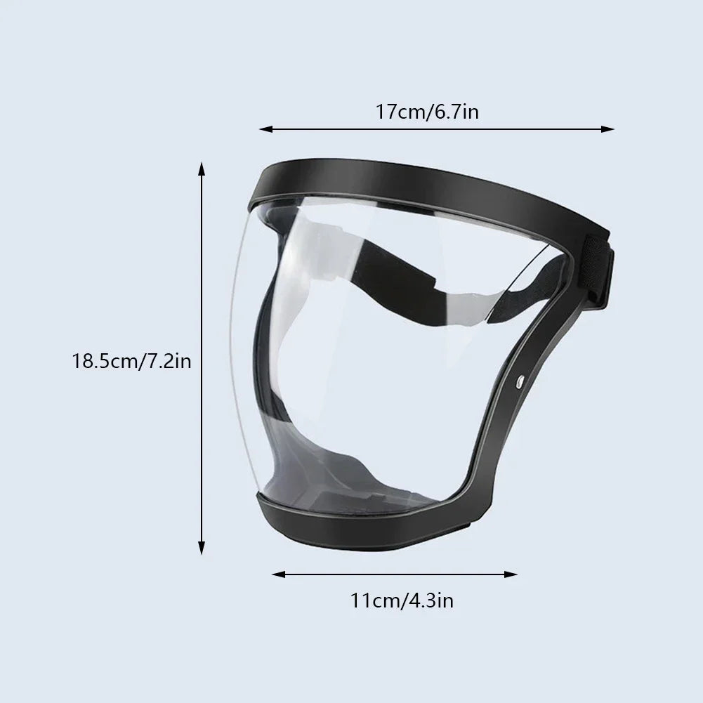 Highdefinition Protective Goggles Full Face Protection Transparent Riding Goggles Antispray Antidust Antifog And Antiwind Mask