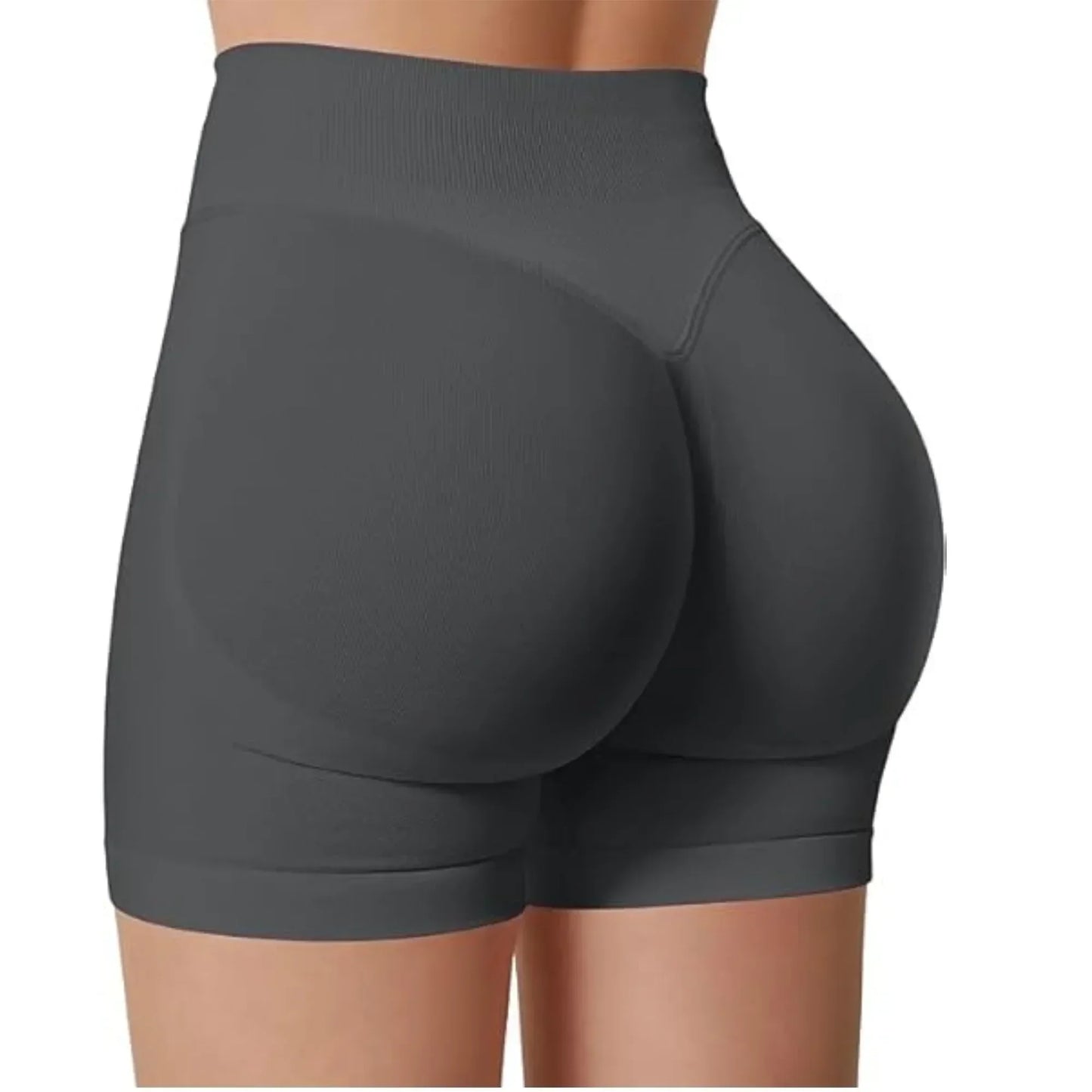 Gym Women's Summer Yoga Shorts High Waist and Hip Lifting Tight and Sexy Solid Color Shorts Fitness Yoga Exercise Leggings