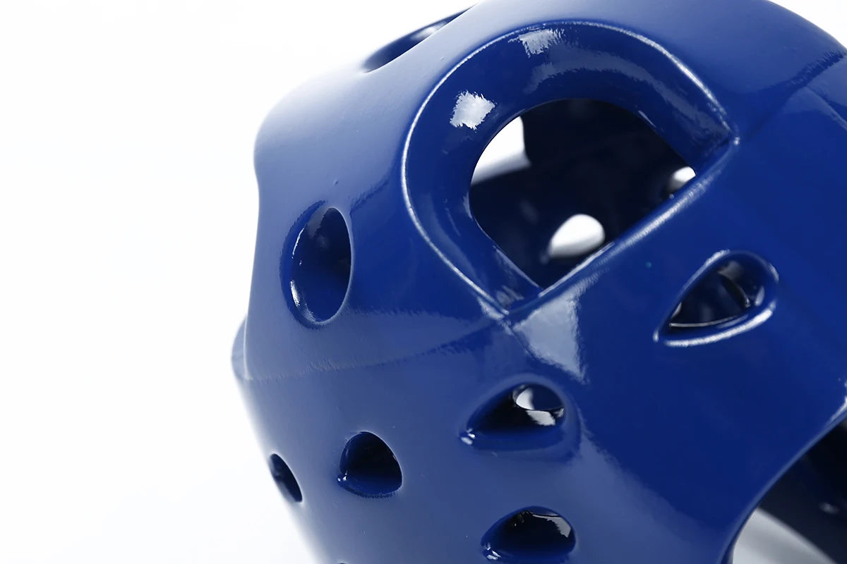 White Taekwondo Helmet Red Black BLue Headgear Face Mask Karate Kick Boxing Head Guard for Kids Adult Logo Customized Quality