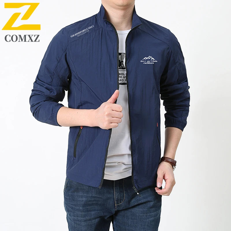 Men Summer Lightweight Breathable UV Sun Protection Jacket Ice Silk Cooling Sport Hooded Windbreaker Outdoor Running Skin Coat