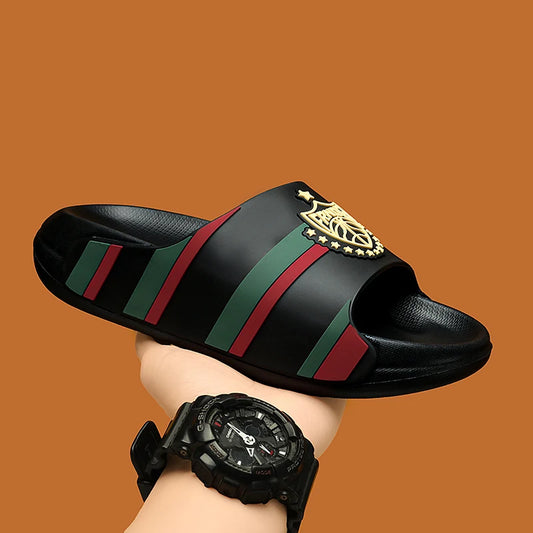 Fashion Designer Slippers For Men Women Summer Casual Men's Slides Outdoor Beach Slippers Lightweight Women's Platform Sandals