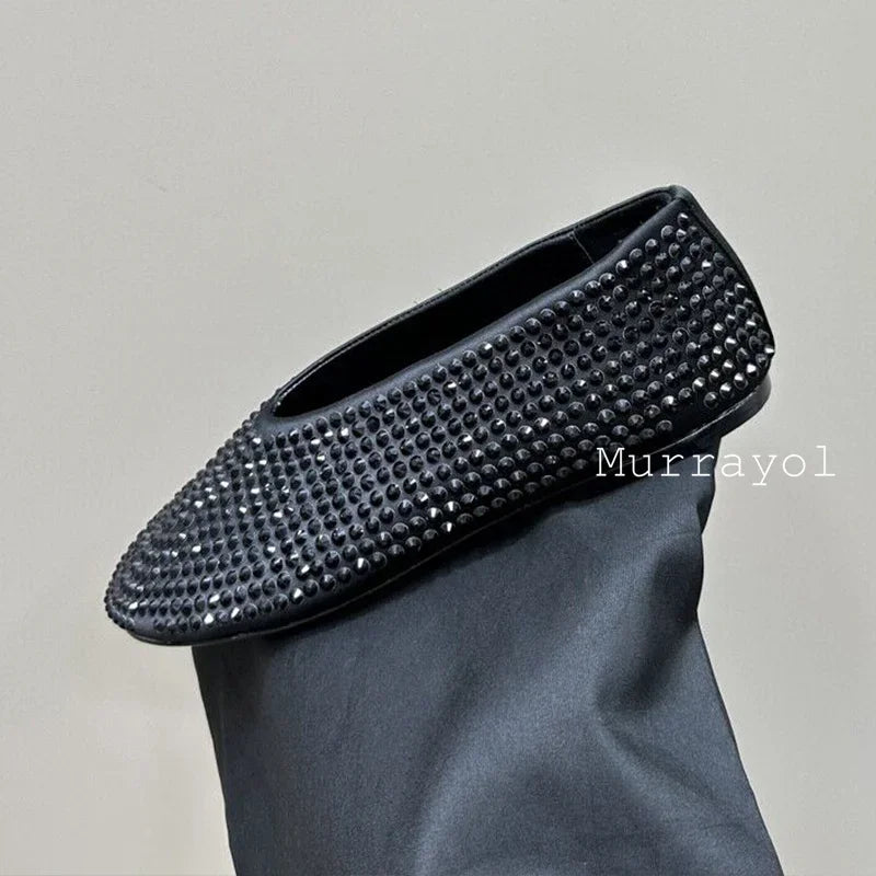 New Round Toe Mesh Breathable Mary Jane Shoes Women Solid Color Flat Shoes Summer Leisure Vacation Single Shoes Loafers