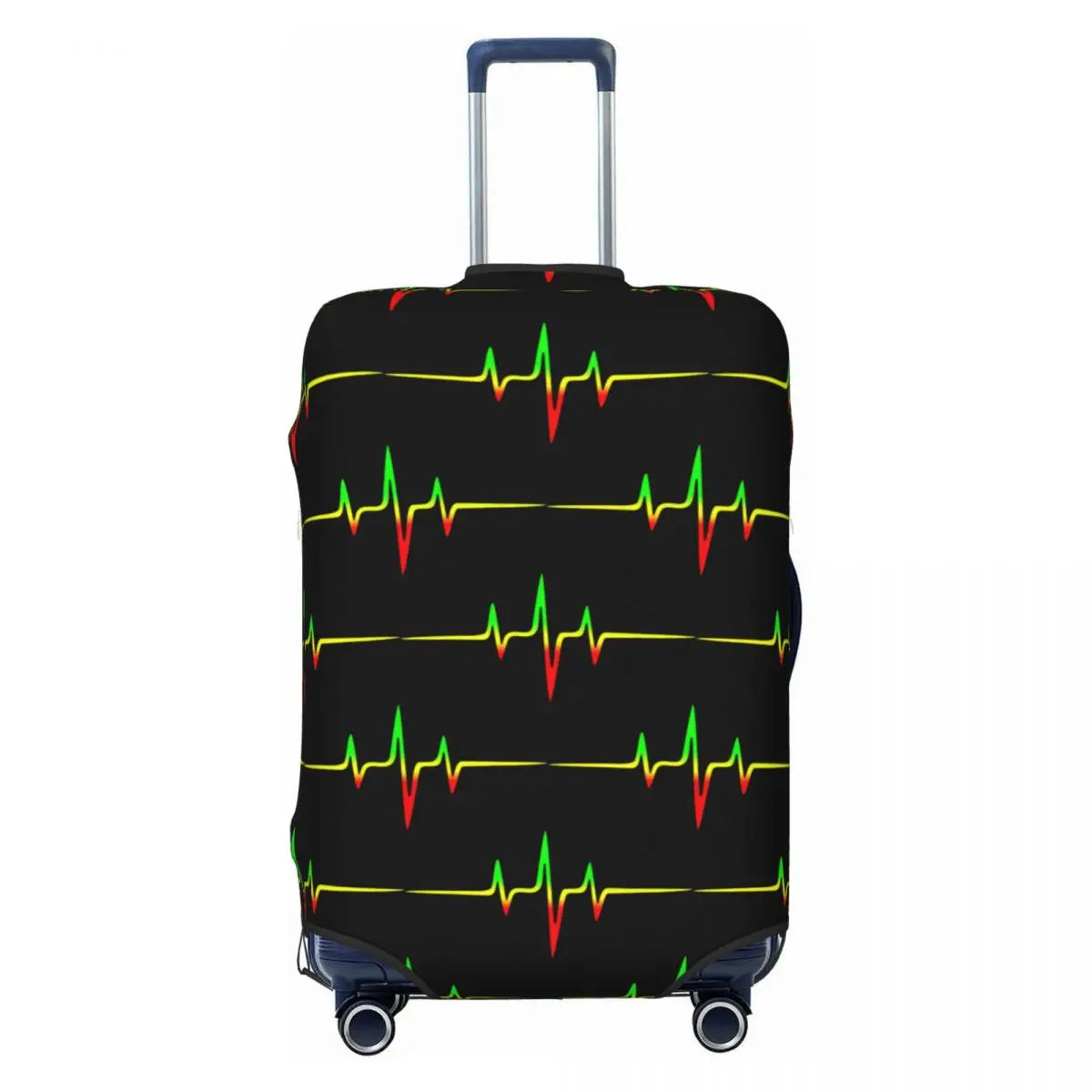 Custom Cute Jamaica Rasta Judah Lion Rastafari Flag Luggage Cover Protector Dust Proof Travel Suitcase Covers