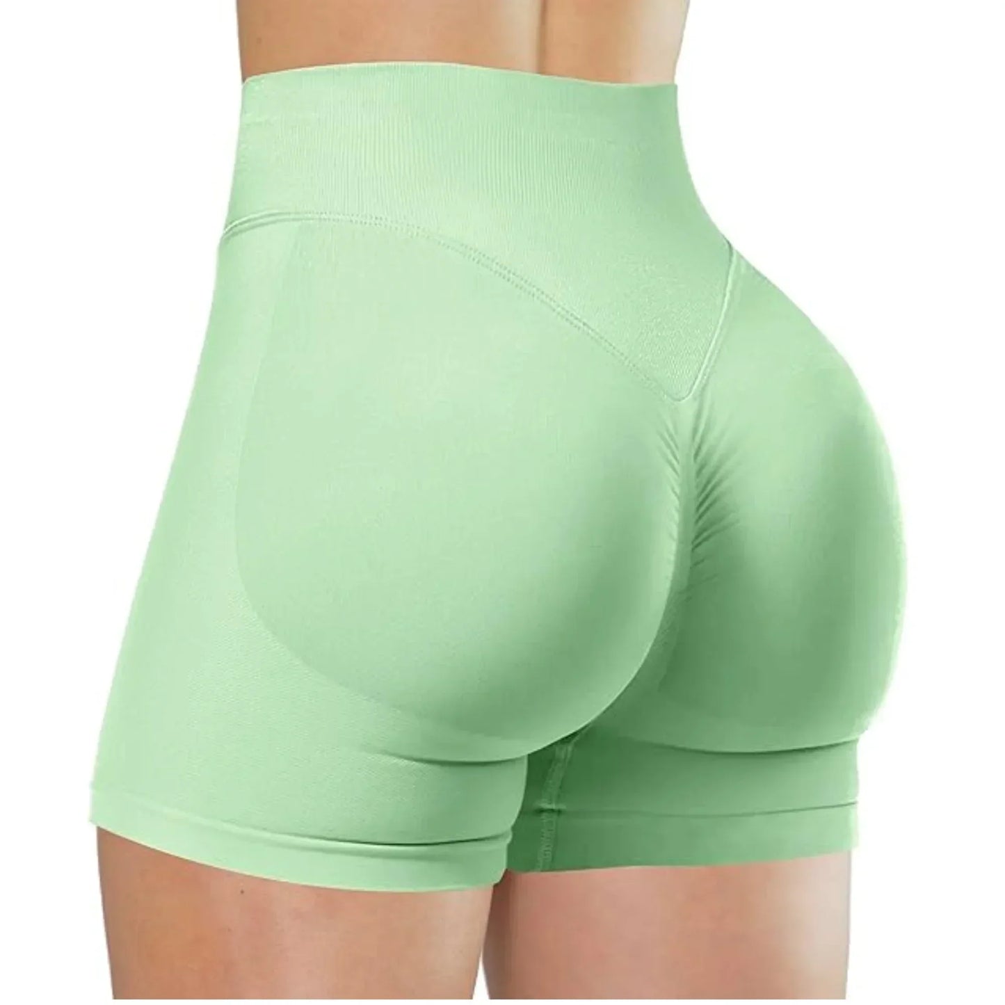 Gym Women's Summer Yoga Shorts High Waist and Hip Lifting Tight and Sexy Solid Color Shorts Fitness Yoga Exercise Leggings