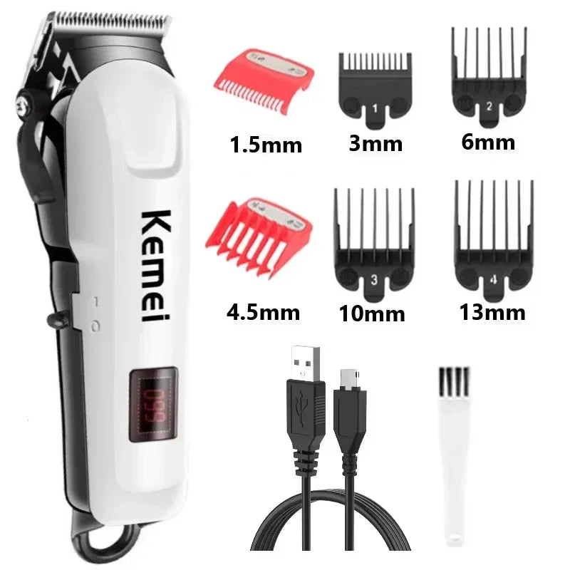 Kemei Hair Clipper Or Blade Hair Cut Maching Wireless Trimmer Men Professional Clipper Machine Rechargeable Hair Cut Barber 809A