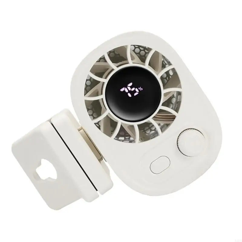 N3UA Strong Clamp Desk Fan Rechargeable Camping Fan Battery LED Display 100 Speeds Adjustable Quiet Cooling Device for Desk