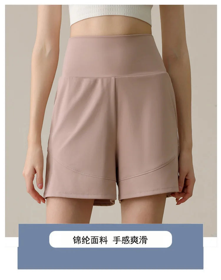 Women's Loose Fitting Slimming Nylon Sports Capris, Casual Fitness Training Pants, Running Pants, Cycling Short, Summer