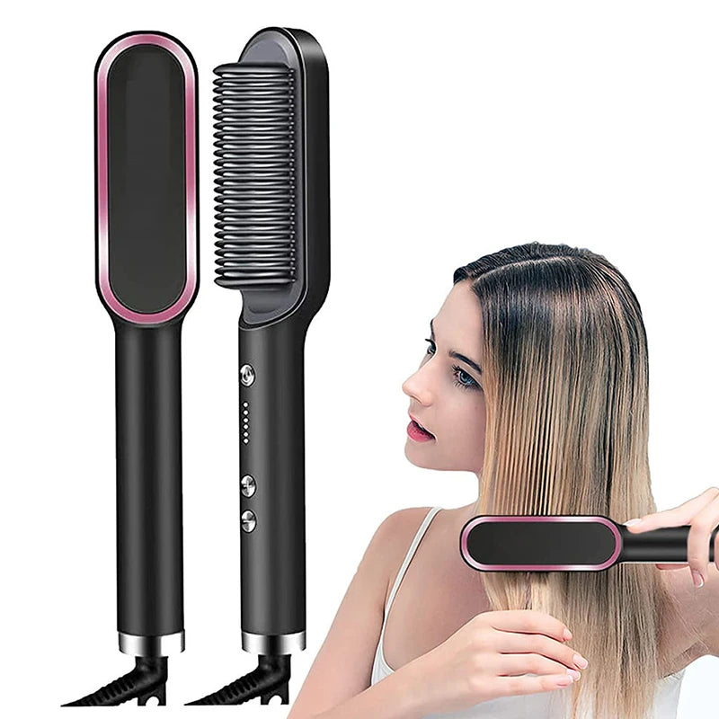 Electric Hair Brushes Straightening Brush Heating Comb  Curling Iron Hair Styling Tools Hair Straightener Brush