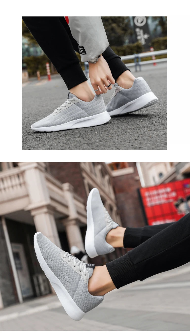 Spring New Men Casual Shoes Lace up Men Shoes Lightweight Comfortable Breathable Walking Sneakers Tenis Feminino Zapatos